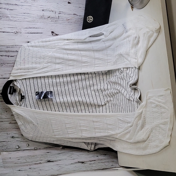 NWT Torrid Crinkle Neckline Striped Blouse Large 0 - Picture 7 of 12